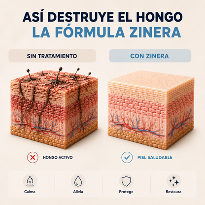 Jabón Zinera® — Antimicótico Natural para Tiña Inguinal